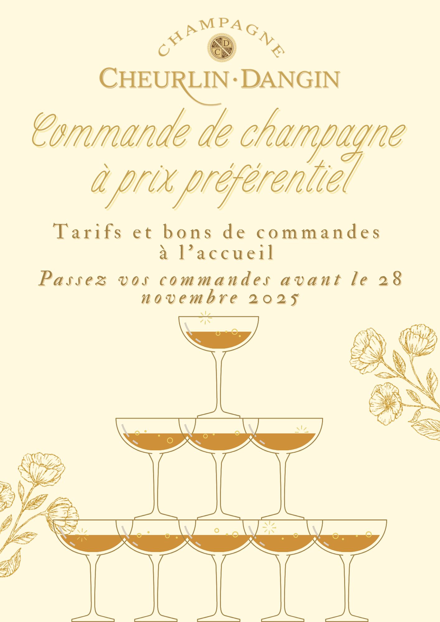 Commande de champagne 